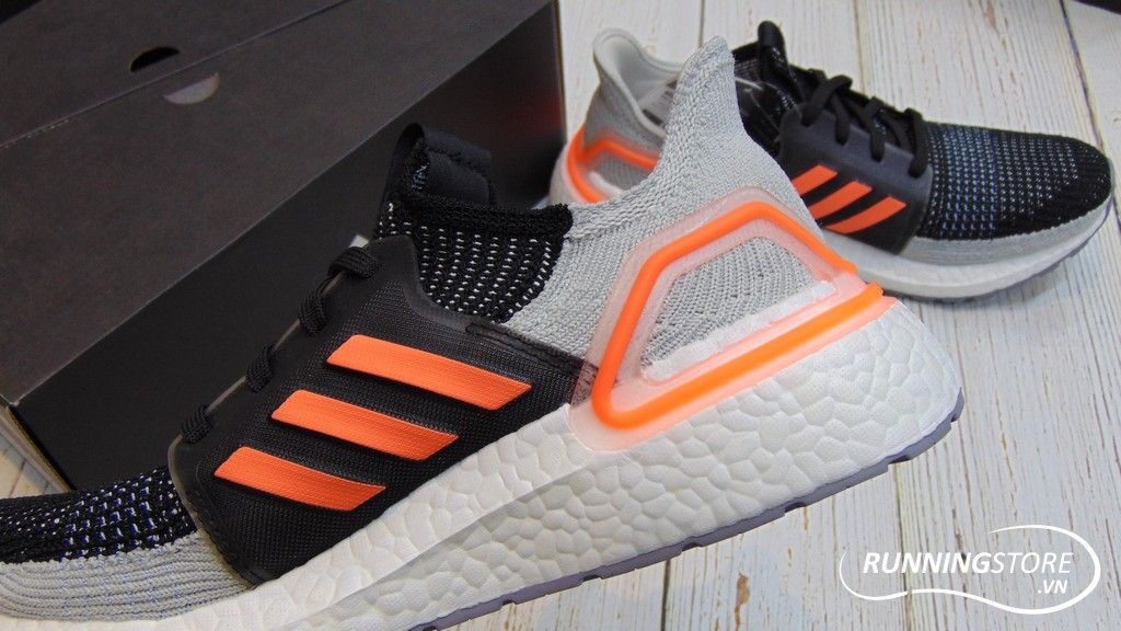 Adidas Ultraboost 2019 - Core Black / Solar Orange / Glow Blue - G27516