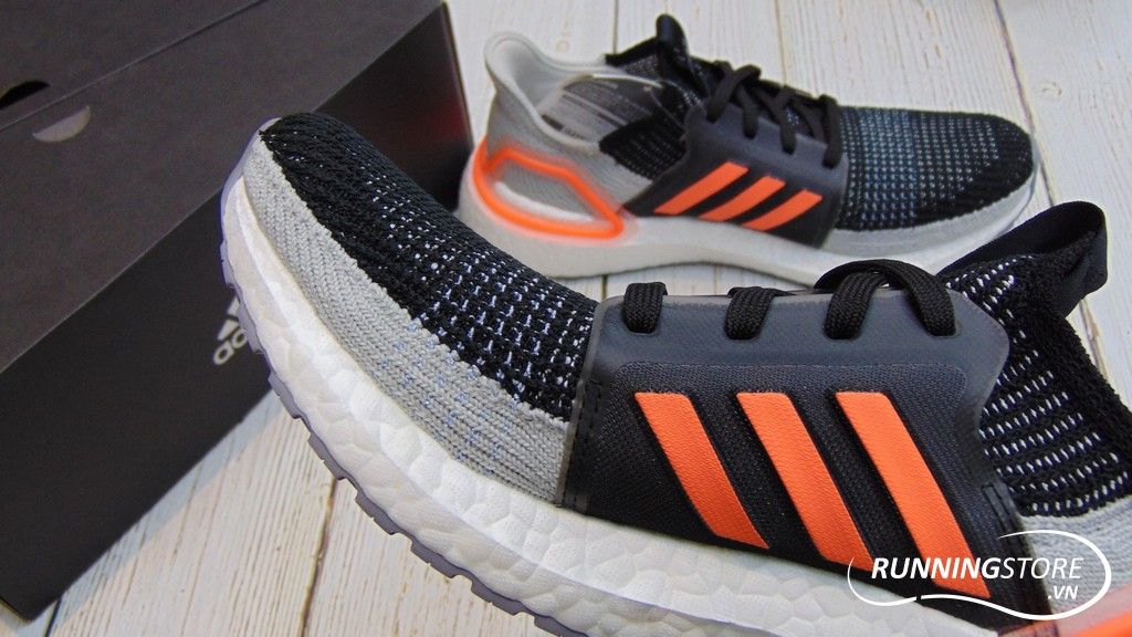 Adidas Ultraboost 2019 - Core Black / Solar Orange / Glow Blue - G27516