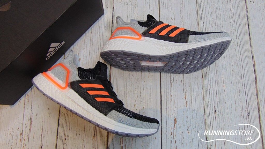 Adidas Ultraboost 2019 - Core Black / Solar Orange / Glow Blue - G27516