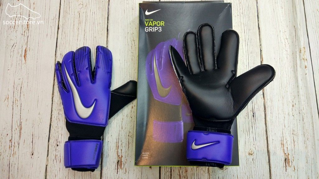 Nike Vapor Grip 3- Racer Blue/ Black/ Metallic Silver GK Gloves GS0352-410