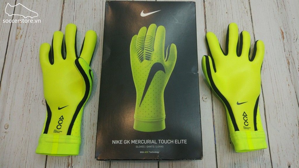 Nike Mercurial Touch Elite- Volt/ Black GK Gloves GS0356-702