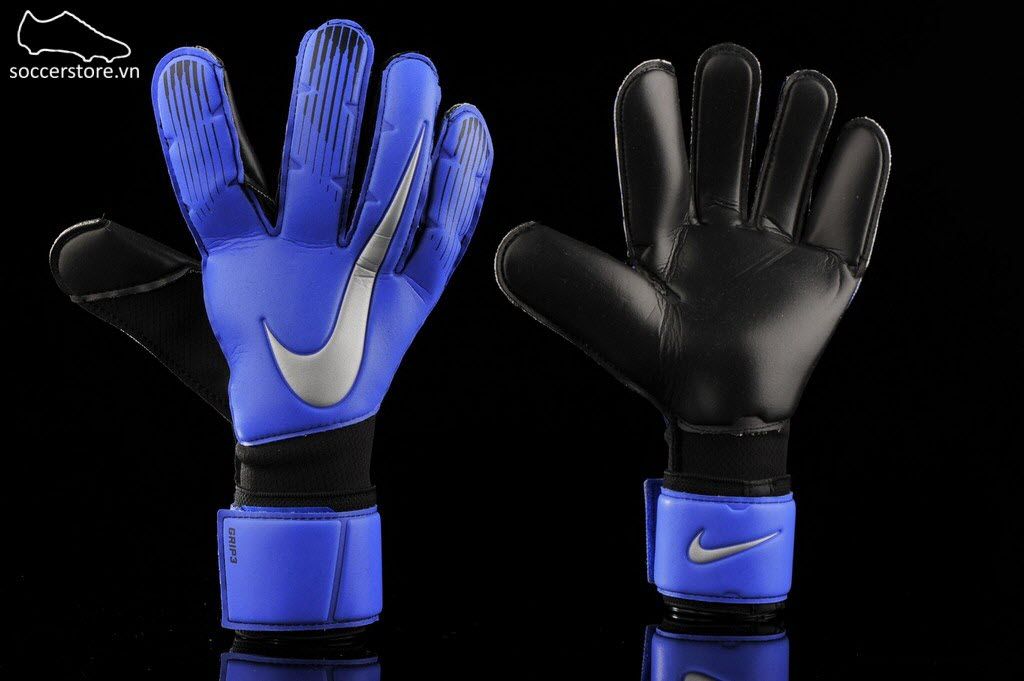 Nike Grip 3- Racer Blue/ Black/ Metallic Silver GK Gloves GS0360-410