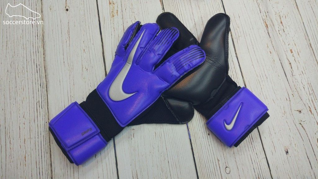 Nike Grip 3- Racer Blue/ Black/ Metallic Silver GK Gloves GS0360-410