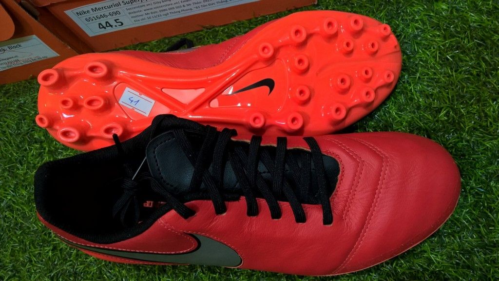 Nike Tiempo Genio II AG Light Crimson- Black- Total Crimson 819711-608