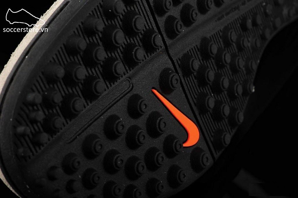 Nike Tiempo Genio II TF Leather Pure Platinum- Black- Hyper Orange 819216-001