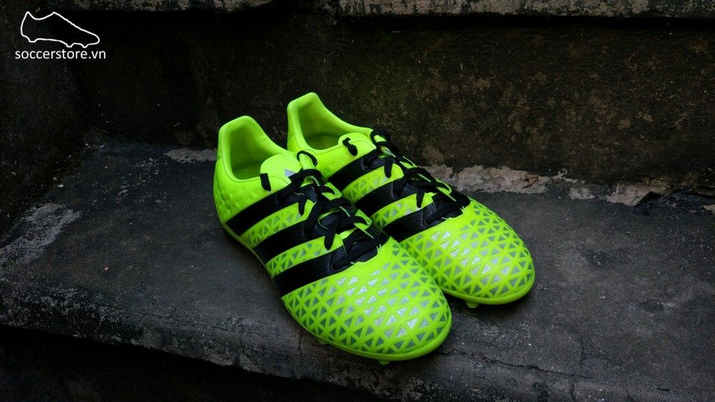 Adidas Ace 16.1 Kids FG/AG- Solar Yellow/ Core Black/ Silver Metallic S79668