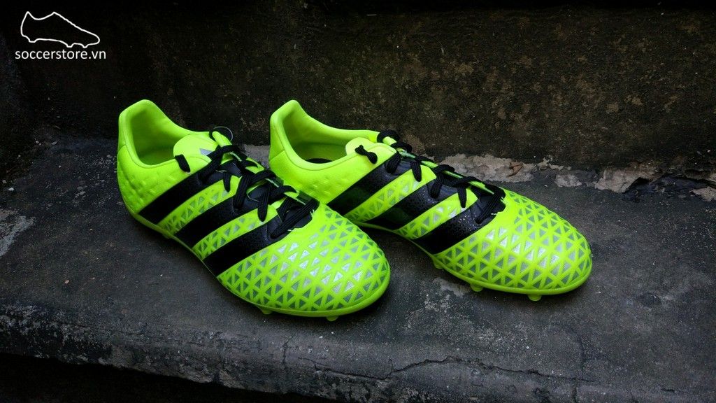 Adidas Ace 16.1 Kids FG/AG- Solar Yellow/ Core Black/ Silver Metallic S79668