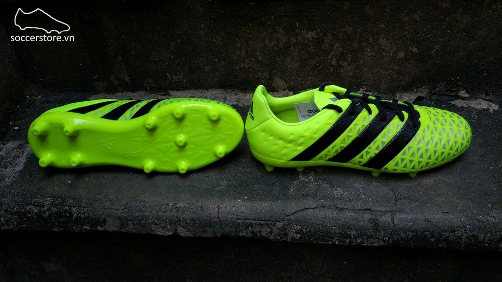 Adidas Ace 16.1 Kids FG/AG- Solar Yellow/ Core Black/ Silver Metallic S79668