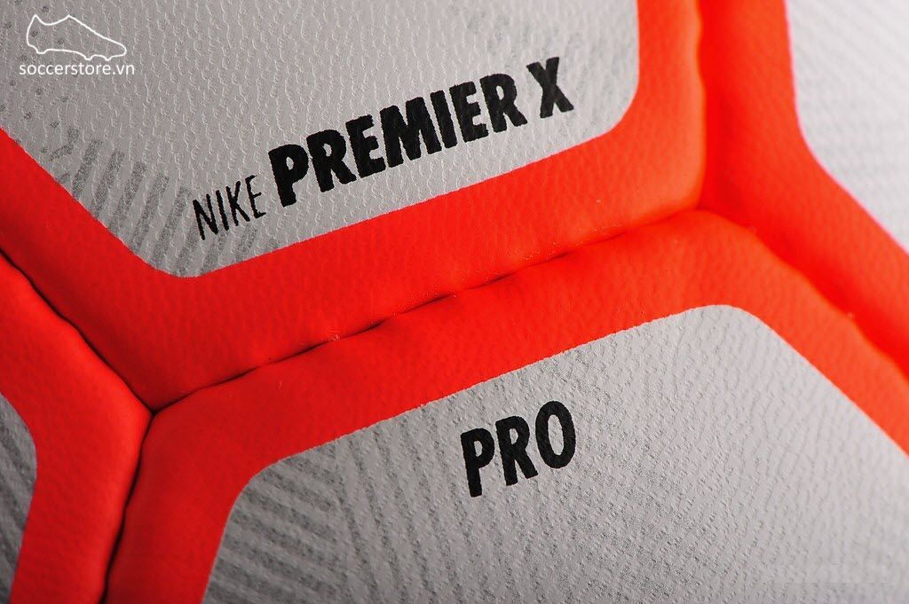 Bóng Nike PremierX- White/ Bright Crimson/ Black SC3092-100