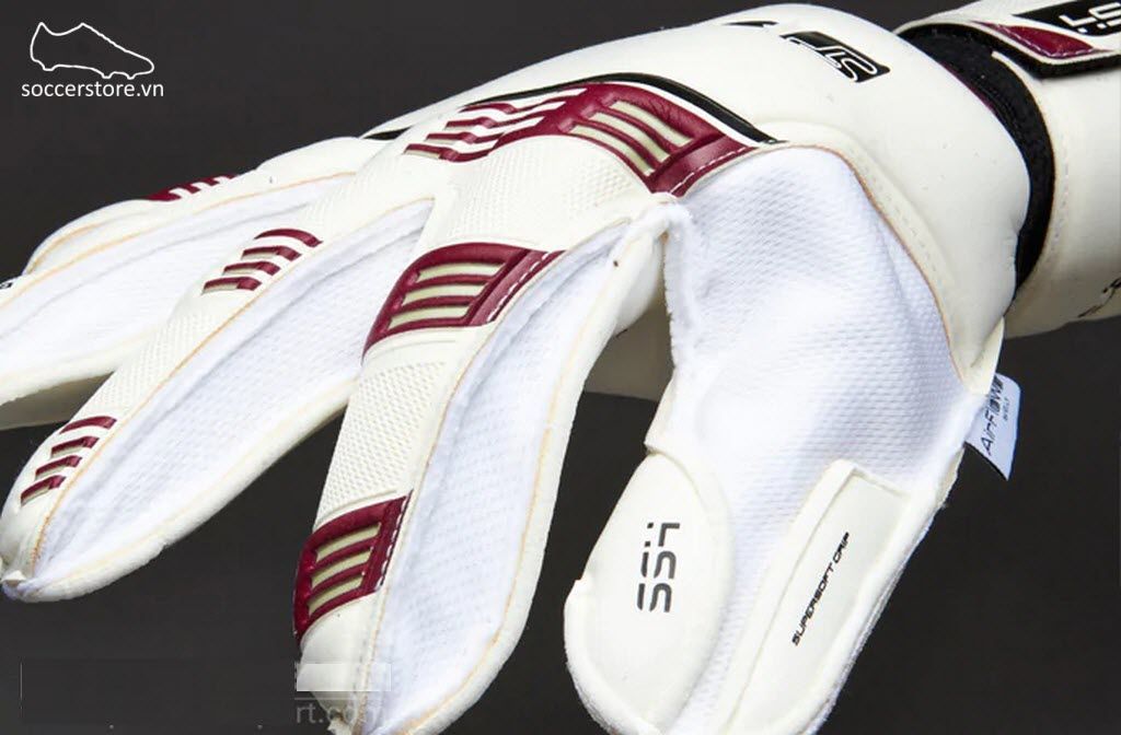 Sells Axis 360 Supersoft 4 Guard Junior - White/Maroon GK Gloves SGP1441J