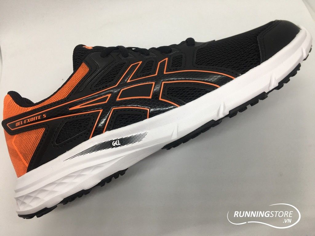 Asics Gel-Excite 5- Black/ Shocking Orange T7F3N-001