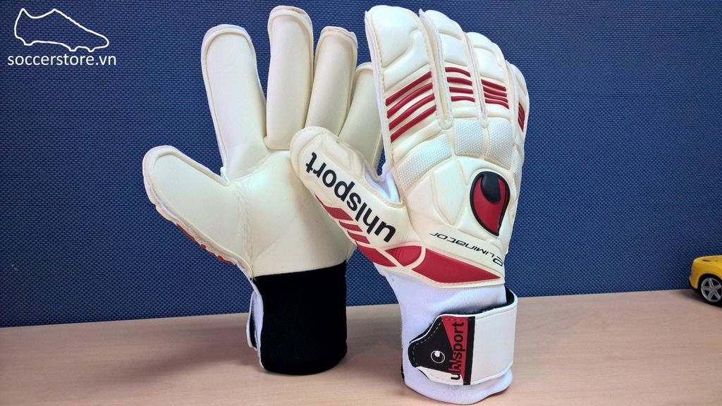 Uhlsport Eliminator Soft RF White- Red GK Gloves