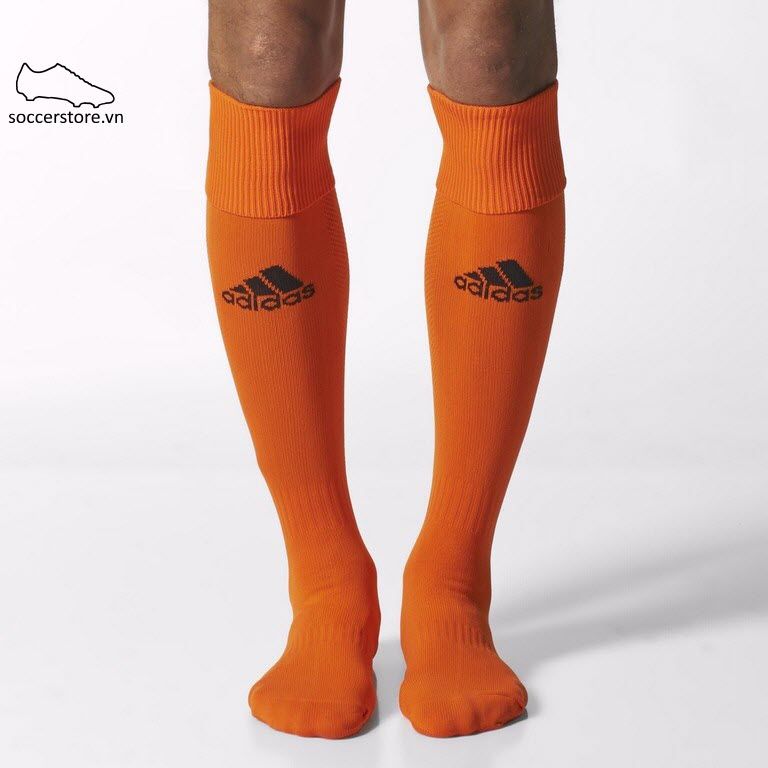 Tất bóng đá chính hãng Adidas Milano Team Sock- Orange/ Black E19293