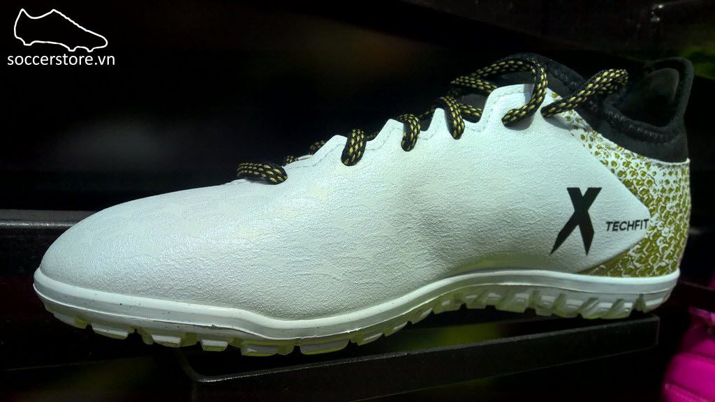 Adidas X 16.3 TF- White/ Core Black/ Gold Metallic AQ4352