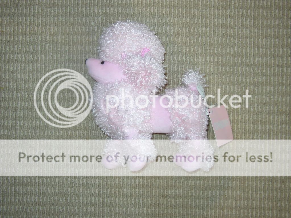 New Pink Poodle Dog Baby Girl Plush Lovey Gymboree Toy  
